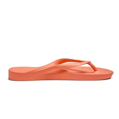 Archies Footwear Women's Support Flip Flops In Peach In Pink