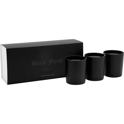 Archipelago Botanicals Black Forest Candle Trio Gift Set