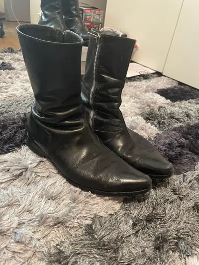 Pre-owned Archival Clothing Carol Christian Poell Pre Tornado Boots In Black