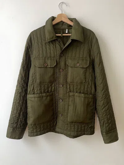 Pre-owned Archival Clothing Helmut Lang Quilted Parachute Bondage Worker Jacket Olive M