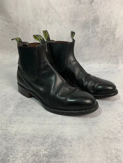 Pre-owned Archival Clothing R.m. Williams Sydney 2000 Australian Leather Chelsea Boots In Black