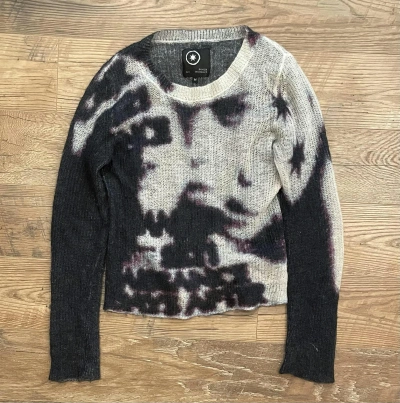Pre-owned Archival Clothing Ranger Cartel Sisters Mohair Loose Knit Sweater In Black