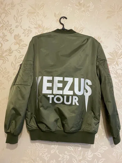 Pre-owned Archival Clothing X Avant Garde Kanye West 2013 Bomber Yeezus Tour Size S In Olive