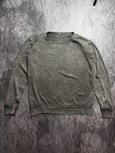 Pre-owned Archival Clothing X Avant Garde Washed Margiela Style Japan Y2k Basic Designer Sweater In Washed Gray