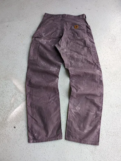 Pre-owned Archival Clothing X Carhartt 31x34 Vtg Carhartt Crazy Faded Carpenter Skate Pants In Multicolor