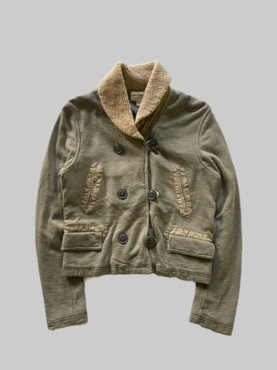 Pre-owned Archival Clothing X Denim And Supply Ralph Lauren Vintage Military Inspired Cropped Jacket In Miltary Green