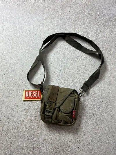 Pre-owned Archival Clothing X Diesel Avant-garde Shoulder Mini Bag In Khaki