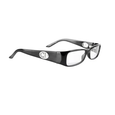Pre-owned Archival Clothing X Dior Christian Dior '00s Black Signature Cd Plastic Frame Glasses