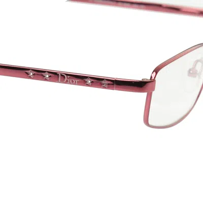 Pre-owned Archival Clothing X Dior Christian Dior '90s Cherry Red Crystal Stars Frame Glasses