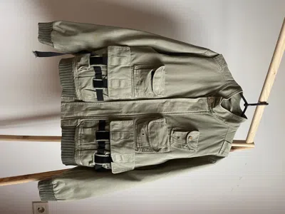 Pre-owned Archival Clothing X Dolce Gabbana Vintage 2000's Archival Bondage Cargo Jacket In Beige