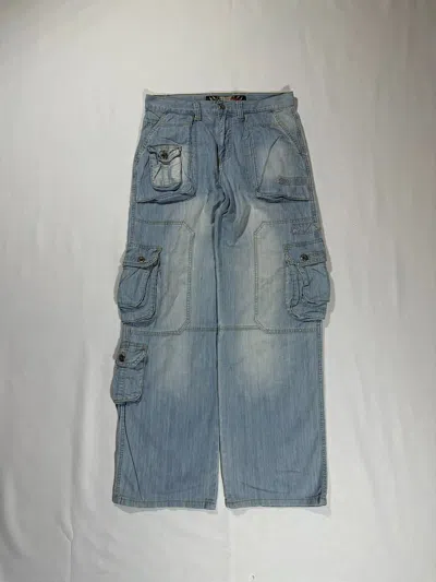 Pre-owned Archival Clothing X Dolce Gabbana Y2k Dolce Gabbana Cargo Multipocket Jeans In Blur