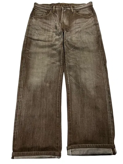 Pre-owned Archival Clothing X Edwin Baggyedwin 505z Selvedge Brown Jean Very