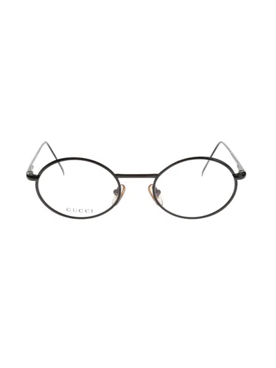 Pre-owned Archival Clothing X Gucci '90s Black Oval Glasses