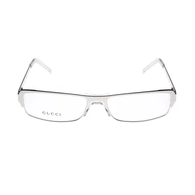 Pre-owned Archival Clothing X Gucci '90s Silver Rectangular Metal Glasses