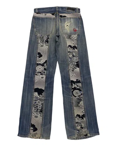 Pre-owned Archival Clothing X Hysteric Glamour Juvenile Delinquent Japanese Avant Garde Denim Jeans In Blue