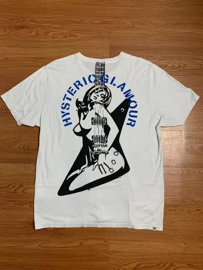 Pre-owned Archival Clothing X Hysteric Glamour “nude Guitar Girl” Shirt In White
