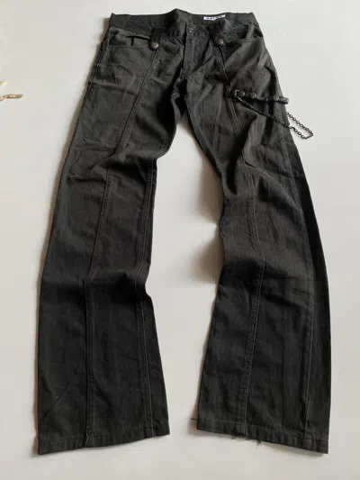 Pre-owned Archival Clothing X If Six Was Nine 24h Deletedsemantic Design Chain Pants In Denim