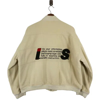 Pre-owned Archival Clothing X Issey Miyake 80's Issey Miyake Chisato Tsumori Design Care Label Jacket In Beige
