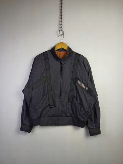 Pre-owned Archival Clothing X Issey Miyake Vintage 80's Skyline Issey Miyake Bomber Jacket In Grey