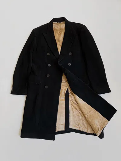 Pre-owned Archival Clothing X Jean Paul Gaultier Vintage Archive Jean Paul Gaultte Double-breasted Coat In Black