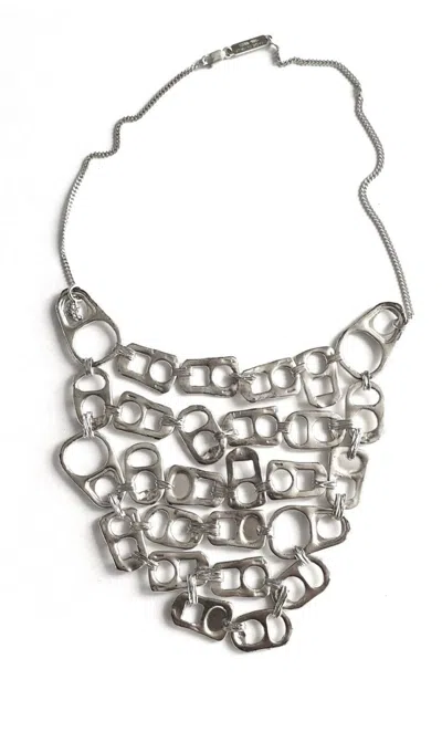 Pre-owned Archival Clothing X Maison Margiela 2008 Margiela Canette Collier Necklace In Silver