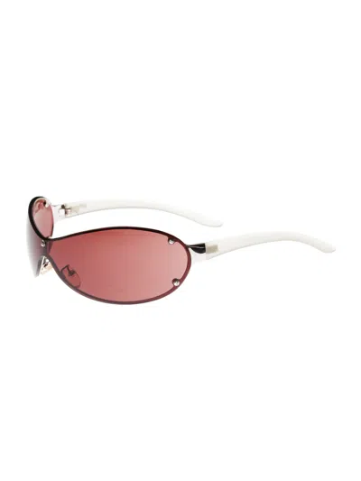 Pre-owned Archival Clothing X Polo Ralph Lauren Ralph Laurent '90s Rose Wraparound Sunglasses