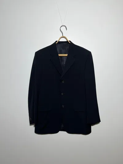 Pre-owned Archival Clothing X Prada Milano 1999 Black Wool Blazer Size 40r