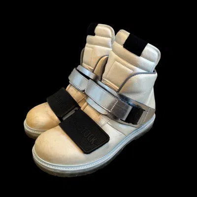 Pre-owned Archival Clothing X Rick Owens Archive Alert Rick Owens Birkenstock Shoes In Black