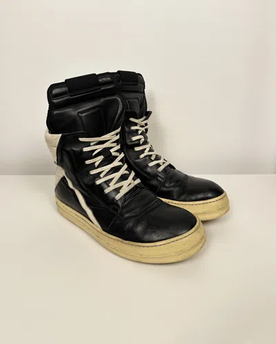 Pre-owned Archival Clothing X Rick Owens Black Milk Geobasket Shoes