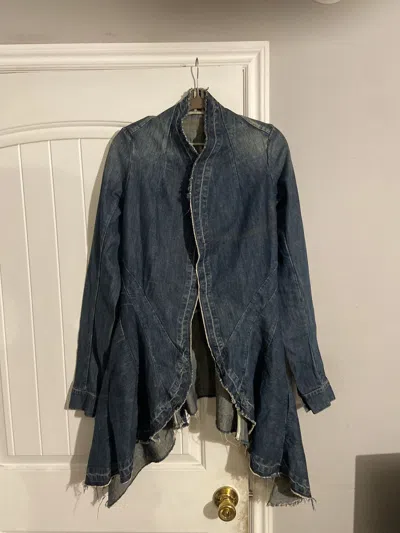 Pre-owned Archival Clothing X Rick Owens Drkshdw F/w 2006 Denim Jacket In Blue