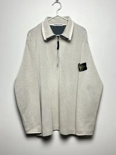 Pre-owned Archival Clothing X Stone Island Sweatshirt Archive M-l In Bone