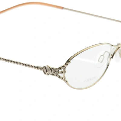 Pre-owned Archival Clothing X Valentino '90s Rough Frames Val 5353 Glasses In Silver