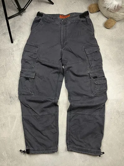 Pre-owned Archival Clothing X Vintage Dirty Kenvelo Distressed Faded Multi Pocket Baggy Pants In Mix