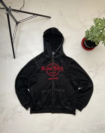 Pre-owned Archival Clothing X Vintage Supreme X True Religion Style Hard Rock Hoodie In Black