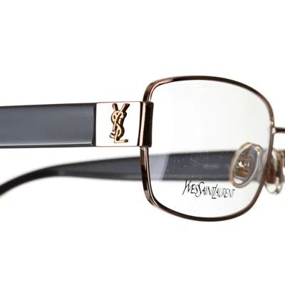 Pre-owned Archival Clothing X Vintage Yves Saint Laurent '90s Gold Signature Rectangular Glasses