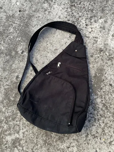 Pre-owned Archival Clothing Y2k Sling Bag Streetwear Casual Shoulder Bags Hype Vtg In Black