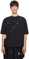 Archival Reinvent Black Wind And Sea Edition Curve Bag & T-shirt Set In Black