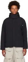 Archival Reinvent Black Zip Down Jacket In Black
