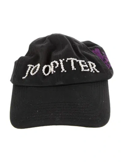 Pre-owned Archive Beaded Accent Cap W/tags In Black