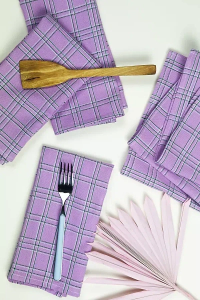 Archive New York Chiapas Lilac Napkins, Set Of 4 In Purple