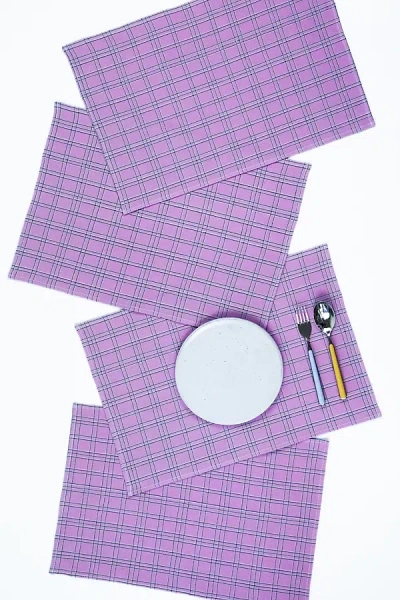 Archive New York Chiapas Lilac Placemats, Set Of 4 In Purple