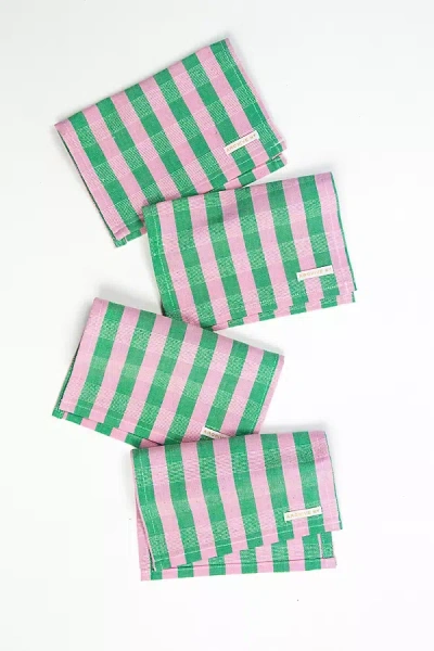 Archive New York Flora Cocktail Napkins, Set Of 4 In Multi