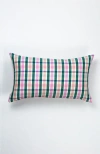 ARCHIVE NEW YORK ARCHIVE NEW YORK HANDWOVEN CLASSIC PLAID RECTANGLE COTTON THROW PILLOW