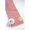 Archive New York Handwoven Holly Cotton Table Runner In Red
