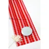 Archive New York Handwoven Holly Cotton Table Runner In Red