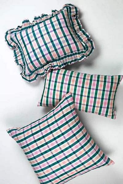 Archive New York Lola Plaid Pillow In Multi