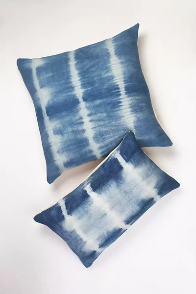 Archive New York Nubby Shibori Pillow In Blue