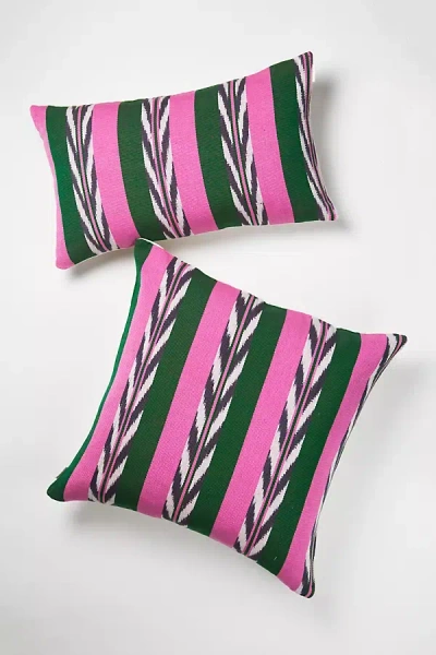 Archive New York Palm Ikat Pillow In Multi