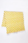 Archive New York Quilted Suzani Throw In Yellow And Ivory