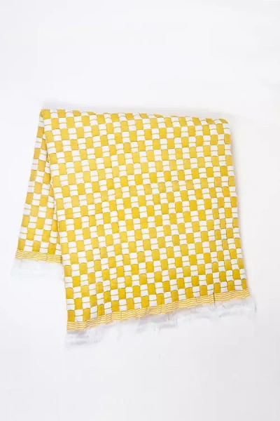 Archive New York Quilted Suzani Throw In Yellow